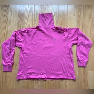 Vintage Ralph Lauren Pink & Green Cotton Turtleneck